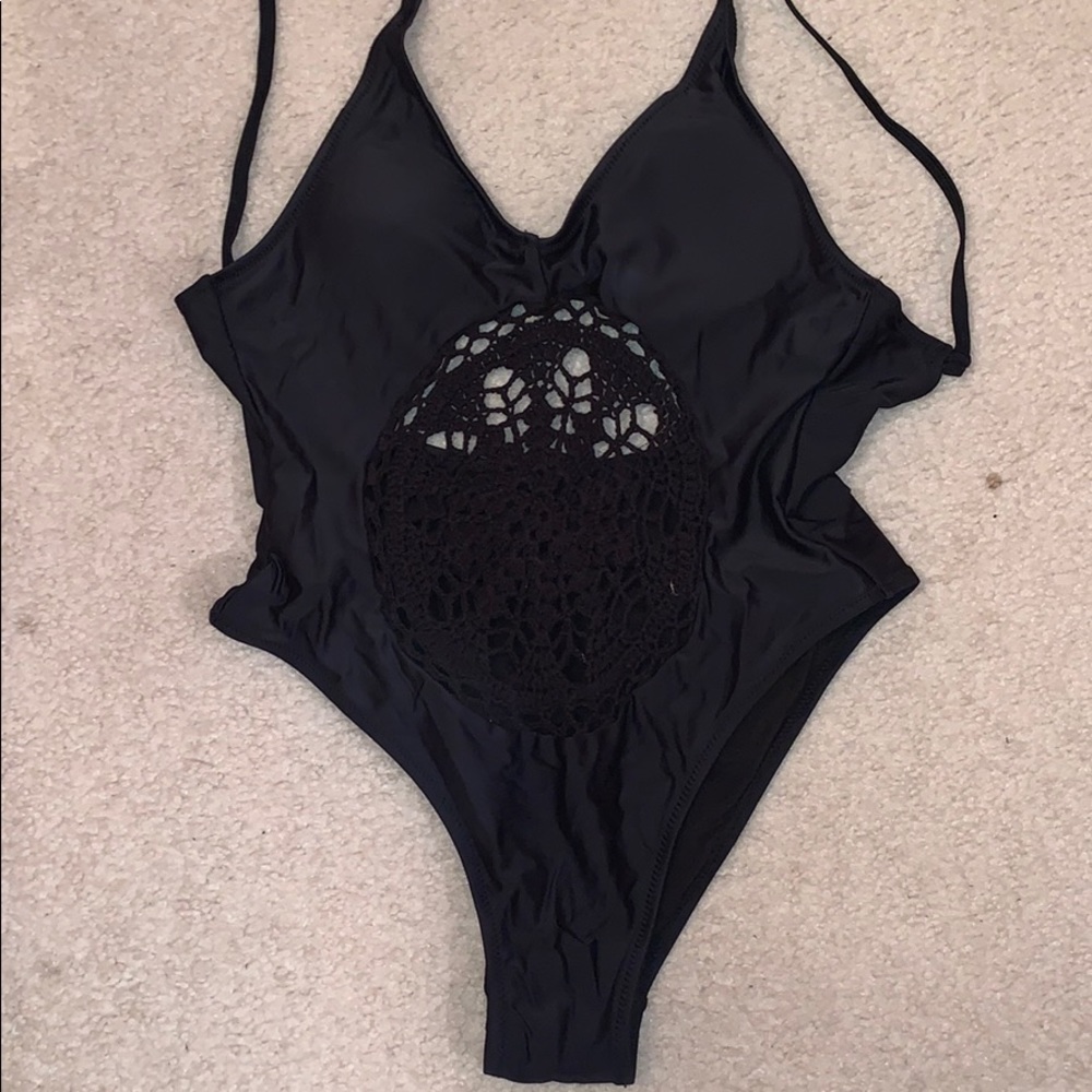 Crochet padded swim one piece